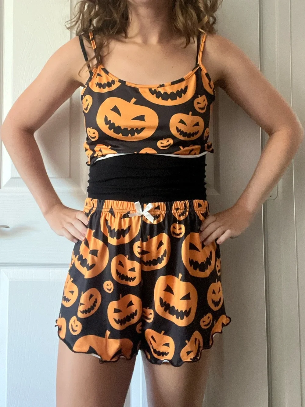 Halloween Pumpkin Matching Pajama Set